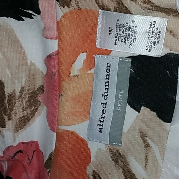 Alfred Dunner women's floral jacket size 16P - Picture 6 of 7